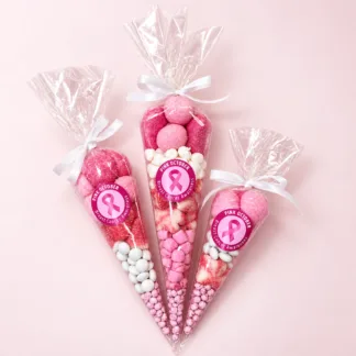Pink October Candy Cone