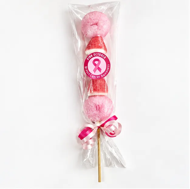 Pink October Candy Kebabs
