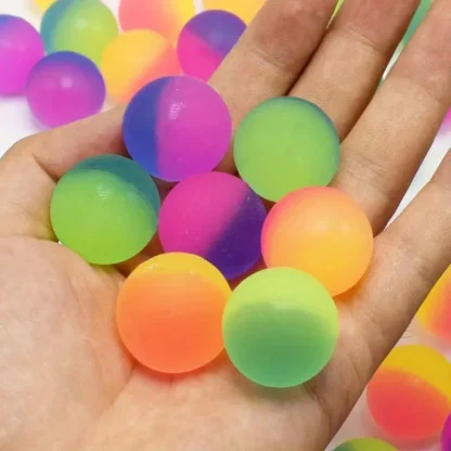 Mini Rainbow Bouncy Balls