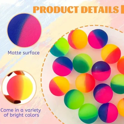 Mini Rainbow Bouncy Balls - Image 3