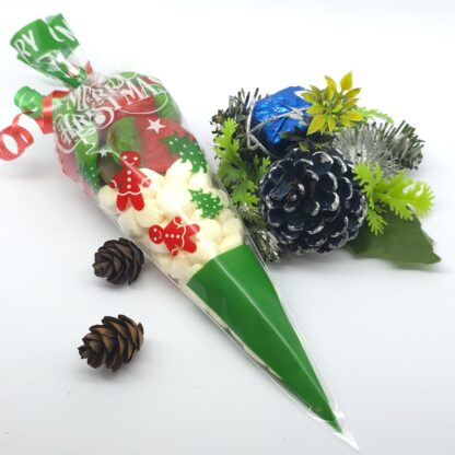 Green Christmas Candy Cone