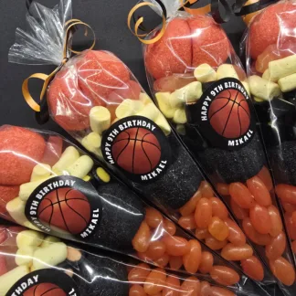 Basketball Candy Cones