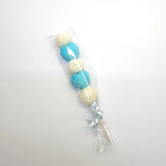 Blue and White Marshmallow Candy Kebab