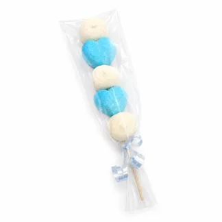Blue and White Marshmallow Candy Kebab