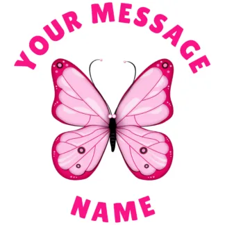 #40 Pink Butterfly Sticker