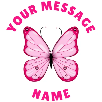 #40 Pink Butterfly Sticker