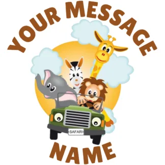 #43 Safari Animals Sticker