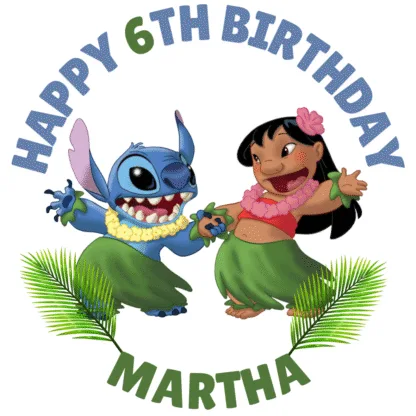 #57 Lilo and Stitch Hawaiian Sticker
