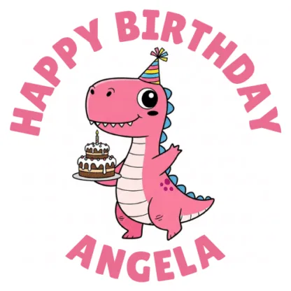 #62 Pink Dinosaur Sticker