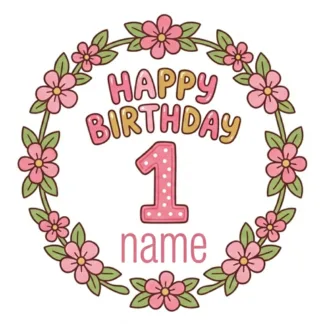 #92 Pink Flowers Sticker