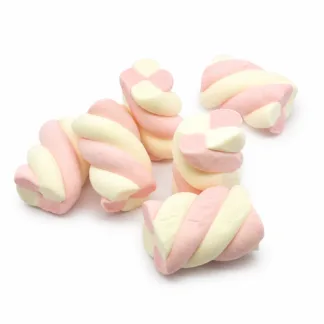 Marshmallows Twist Pink and White 100g