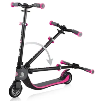 Globber Flow 125 Foldable Scooter – Black/Pink