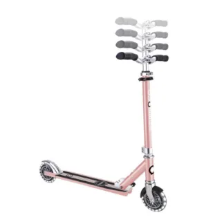 Globber Flow Element Lights Foldable Scooter – Rose Gold