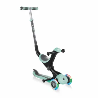 Globber Go Up Deluxe Lights 3-in-1 Scooter – Mint